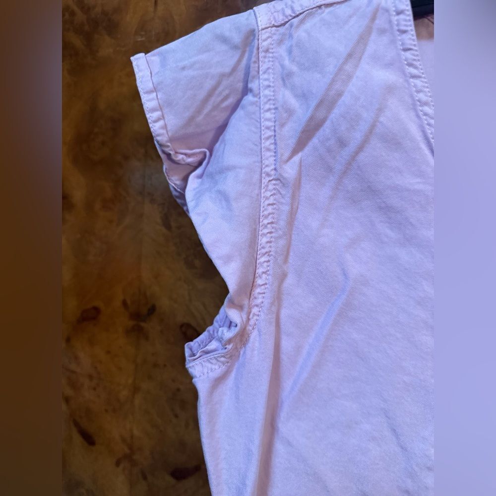 Lavender Button-Up Women's Top - Picture 5 of 7